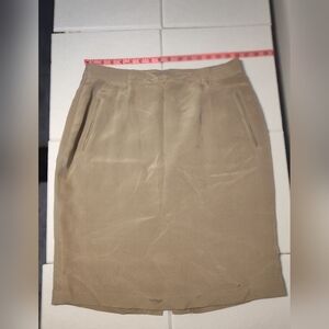 Patrick Collection Classic Tan Women's Skirt Size Lg #458